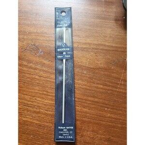 Susan Bates Quicksilver Silkon Single Point Knitting Needle  SZ B or 1 No9 Q2106